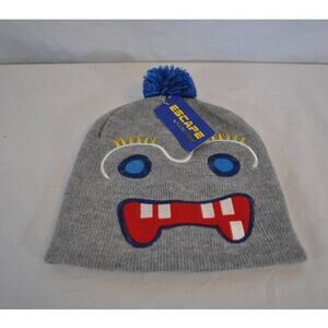 Escape by Polar Extreme Monster Face Kid's Knit Cap Gray/Grey - NWT